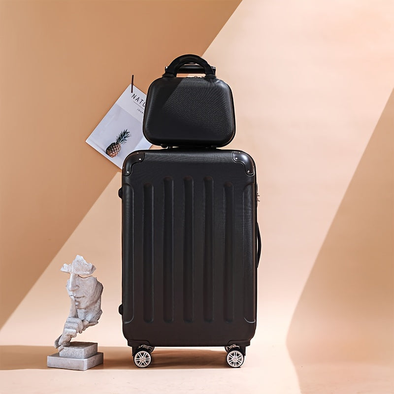 Equipaje de 24 pulgadas de nuevo estilo para hombre y mujer, maleta de mano de 20 pulgadas con esquinas reforzadas, candado con contraseña y mango telescópico engrosado, neceser a juego, esencial para viajar