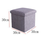 Reposapiés otomano de almacenamiento, taburete plegable para pies, caja de almacenamiento, taburete para el hogar, taburete para pies, banco, caja grande para guardar ropa de lino