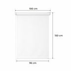 Persiana Enrollable para Ventana • BLANCA • 32 Tamaños • BOJANEK MINI ROLLER BLIND • Soportes Ajustables • Instalación sin Taladro en la Ventana • Persiana Enrollable con Mecanismo de Cadena • Cubierta de Ventana Protectora contra el Sol • Ideal para Saló