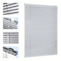 Persiana veneciana Sekey Klemmfix para ventanas, de suspensión libre, lamas de aluminio de 25 mm, con perforación, incluye material de montaje, persiana de aluminio, sin perforación