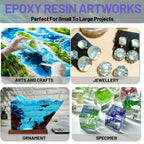 Kit FUNEPOXY 2L/4L/6L/8L/10/12L/14/16 Kits de Resina Epoxi - Kit de Resina y Endurecedor Cristalino, Recubrimiento de Fundición sin Burbujas para Mesas de Río, Fundición Artística, Proyectos de Joyería, Manualidades para Vasos, Moldes, Pintura Artística