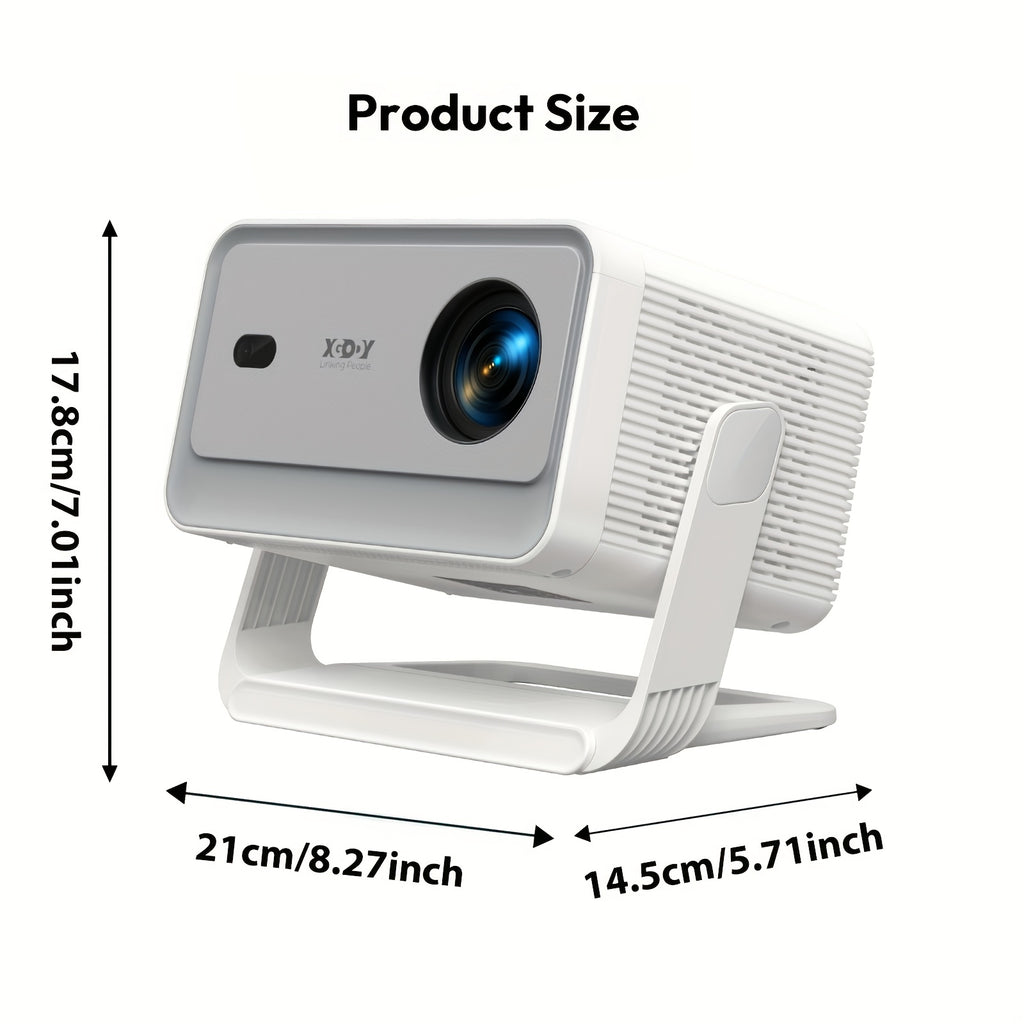Proyector | Proyector XGODY Android 14, Decodificación Full HD 8K, Gimbal A6Pro Local 1080P, 550 ANSI Lúmenes, Autofocus y Corrección Keystone