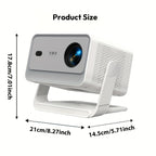 Proyector | Proyector XGODY Android 14, Decodificación Full HD 8K, Gimbal A6Pro Local 1080P, 550 ANSI Lúmenes, Autofocus y Corrección Keystone