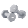 2 piezas - mancuernas de mango curvo ergonómico 0,5 kg / 1 kg / 1,5 kg / 2 kg / 3 kg / 4 kg / 5 kg / 6 kg un par de equipos de entrenamiento de peso de fitness de gimnasio doméstico no deslizante equipo de entrenamiento de yoga gris para hombres y mujeres