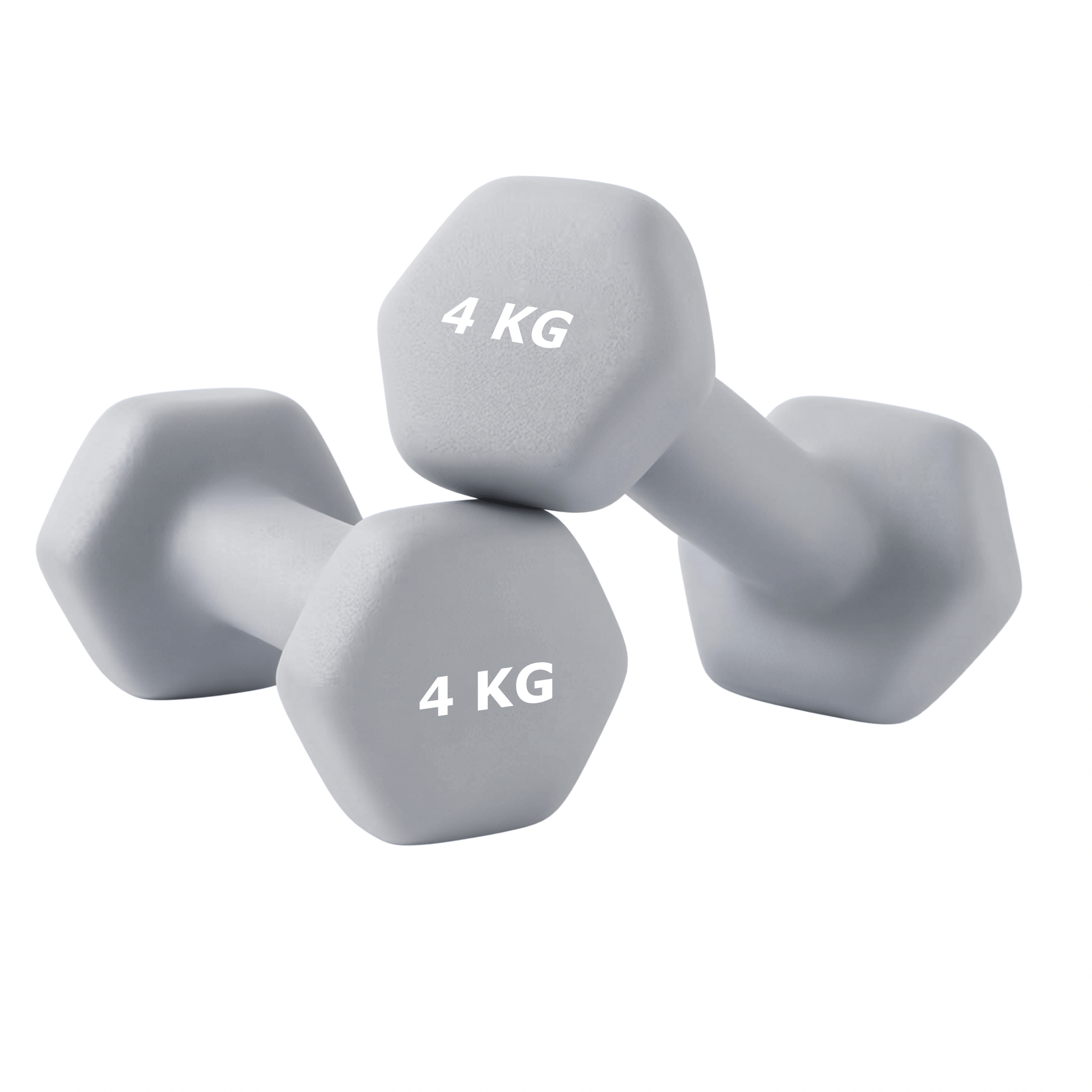 2 piezas - mancuernas de mango curvo ergonómico 0,5 kg / 1 kg / 1,5 kg / 2 kg / 3 kg / 4 kg / 5 kg / 6 kg un par de equipos de entrenamiento de peso de fitness de gimnasio doméstico no deslizante equipo de entrenamiento de yoga gris para hombres y mujeres