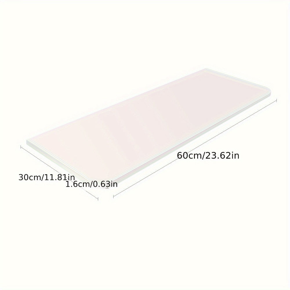 Escritorio Flotante de Pared 60x30 cm / 60x30 cm, Ahorro de Espacio con Estructura de Metal Resistente y Recubrimiento en Polvo Blanco - Escritorio de Computadora con Tapa Abatible, Ideal para Espacios Pequeños, Dormitorio, Esquina de Cocina, Oficina en C