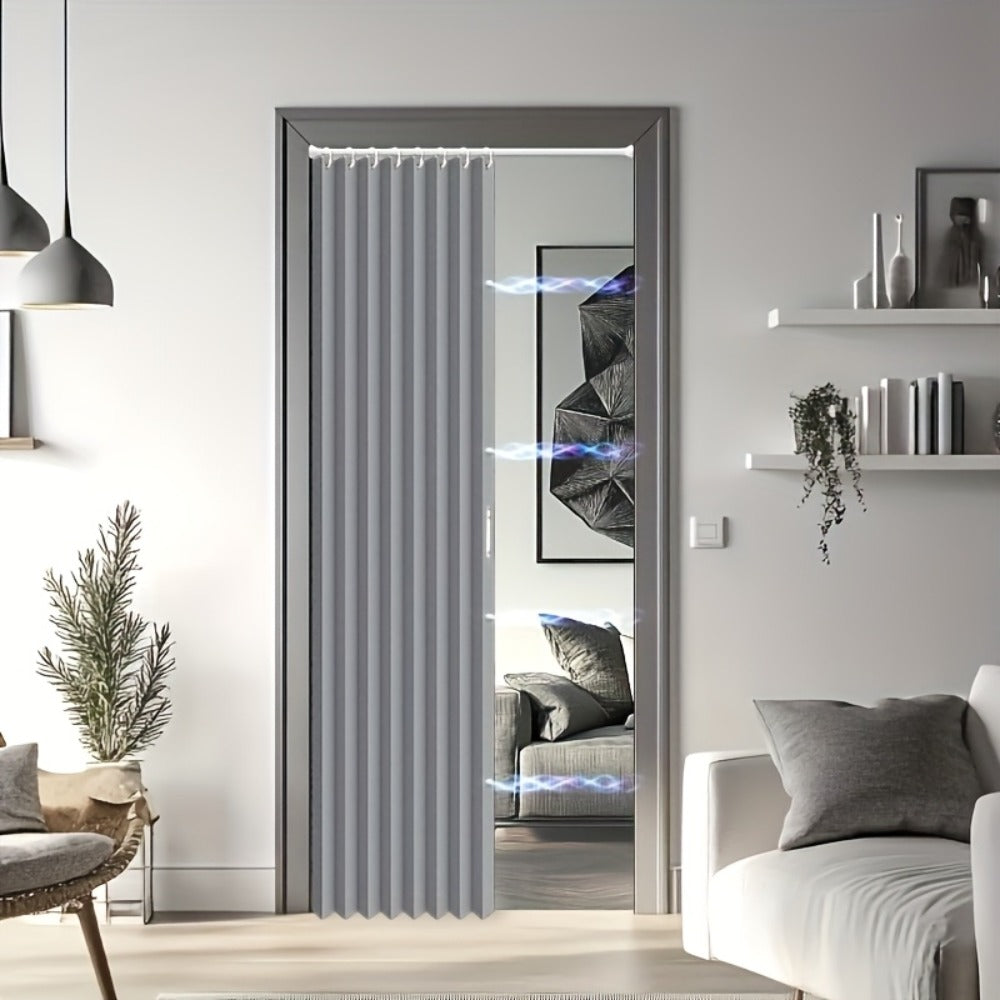 1 Cortina Magnética para Puerta, Cubierta Aislante para Puerta, Cortina Opaca para Puerta, Fácil de Instalar, Dormitorio, Sala de Estar, Cocina, División de Habitación