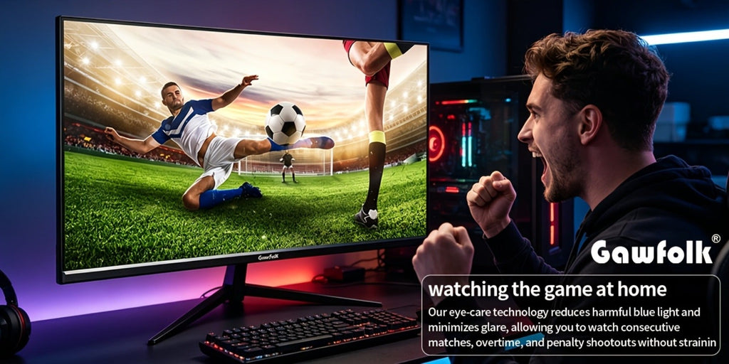 Monitor Gaming Gawfolk de 24.5 pulgadas, Panel Plano, Tasa de Refresco de 200Hz, Full HD 1080P, Pantalla PC, Panel IPS, Diseño sin Bordes, Tecnología Freesync, Soporte Panel VA, Conectividad HDTV y Displayport, Compatible con Montaje en Pared VESA 75X75