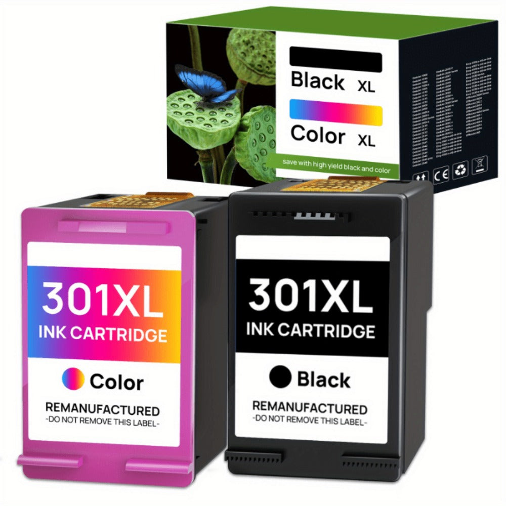 Paquete de cartuchos de impresora 301XL reemplazo para los cartuchos de la impresora HP 301 para HP301 XL 301XL para HP Envy 4500 5530 5534 4504 DeskJet 2540 1510 2544 2549 OfficeJet 4630 4632 2620 2622 (, color)