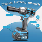 Llaves de impacto inalámbricas, Llaves de impacto de alto torque, Juegos de llaves inalámbricas, Equipadas con baterías, Baterías recargables. Brocas inalámbricas, Destornilladores compatibles con automóviles, Mecánicos de reparación de motocicletas, Entu