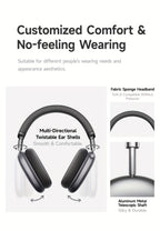 Auriculares Bluetooth | Auriculares híbridos con cancelación activa de ruido Picun con múltiples modos, auriculares inalámbricos supraaurales