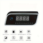 Cámara de Reloj Rectangular Inteligente, Cámara Inalámbrica Wifi 1080P con Visión Nocturna, Detección de Movimiento y Visualización Remota, Cámara de Vigilancia para Bebés/Personas Mayores/Mascotas, Seguridad Interior para el Hogar, Decoración de Escritor