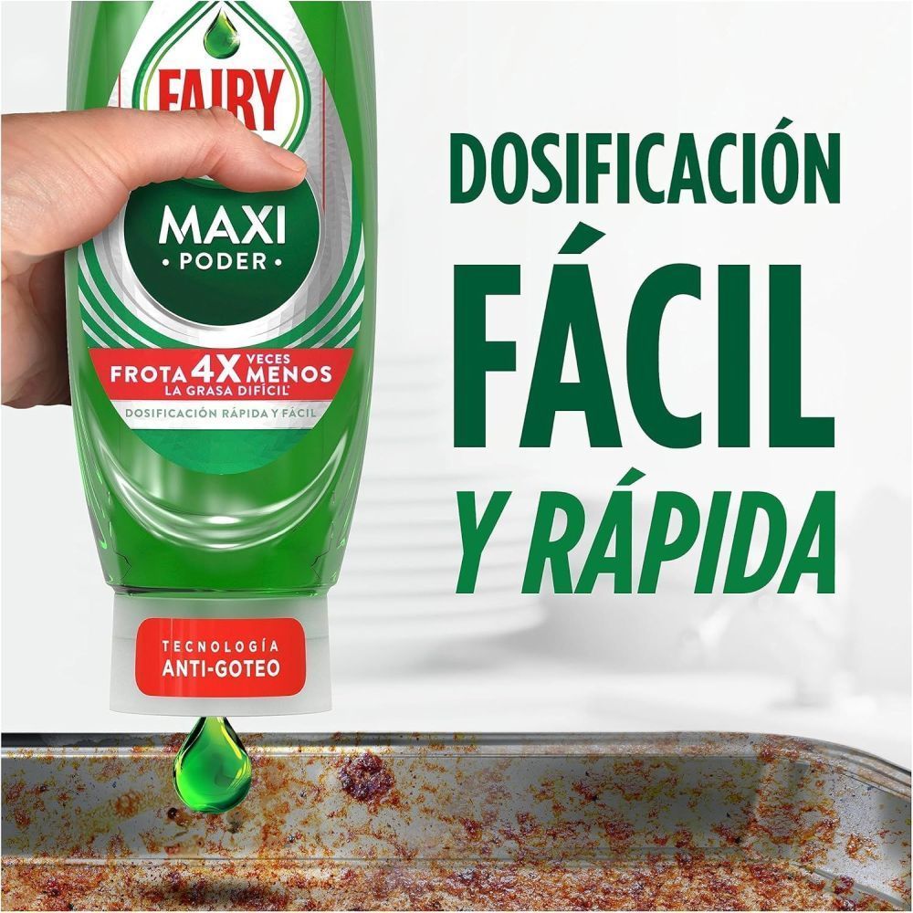 Lavavajillas a mano | FAIRY Lavavajillas Maxi Poder Duplo Pack Ahorro - Lavavajillas a mano antigoteo