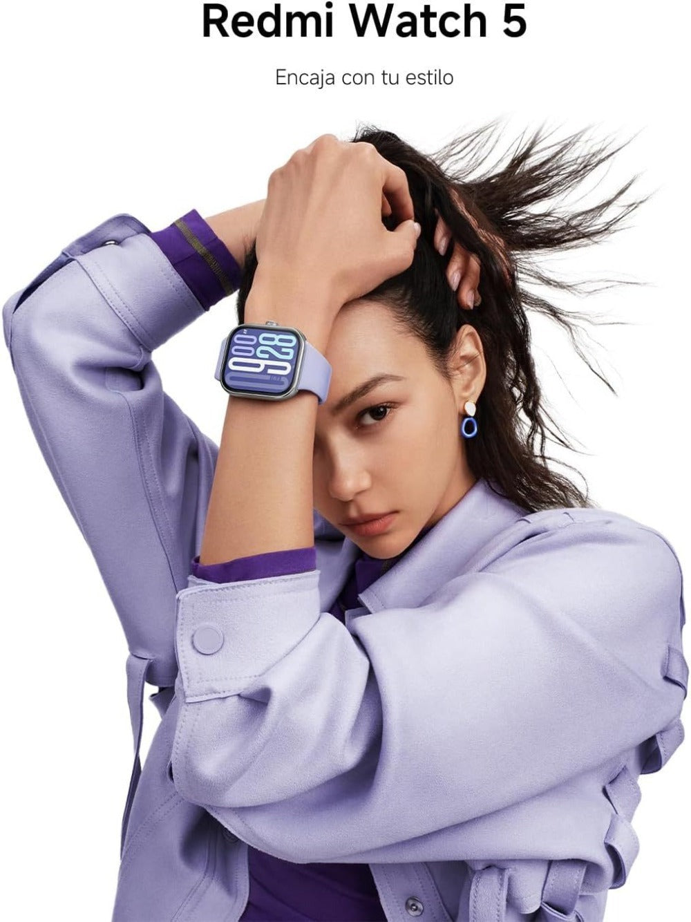XIAOMI Redmi Watch 5, Llamadas Bluetooth, 2.07" Pantalla AMOLED, Monitor de Frecuencia Cardíaca, Seguimiento del Sueño, Cancelación de Ruido, Control de Cámara