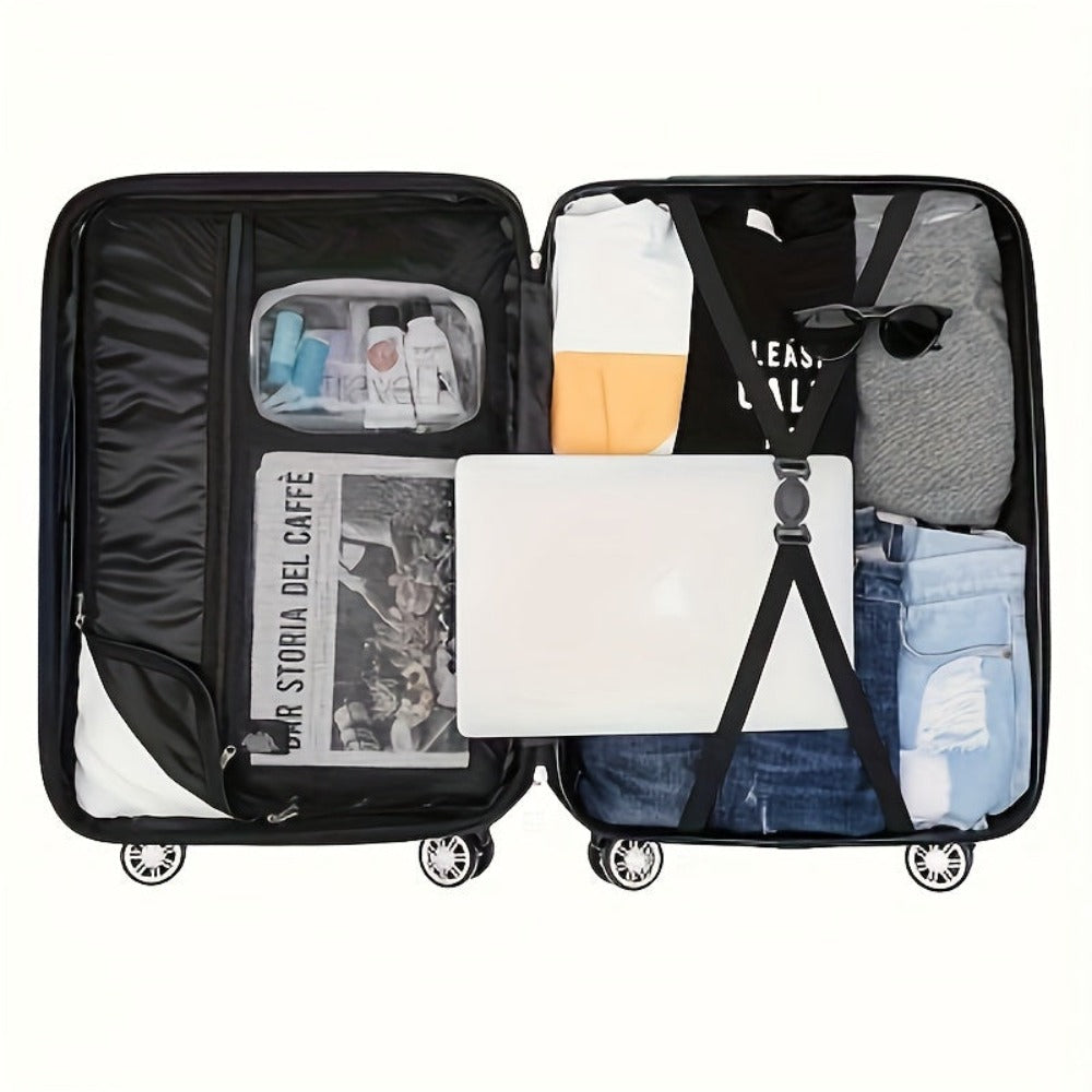 Juego de equipaje familiar de tres piezas de 20+24+28 pulgadas, combinación de maletas de cabina de 20 pulgadas, maleta de viaje de negocios, caja de almacenamiento con contraseña, maleta con ruedas universal, maleta trolley de carcasa dura ABS, maleta tr