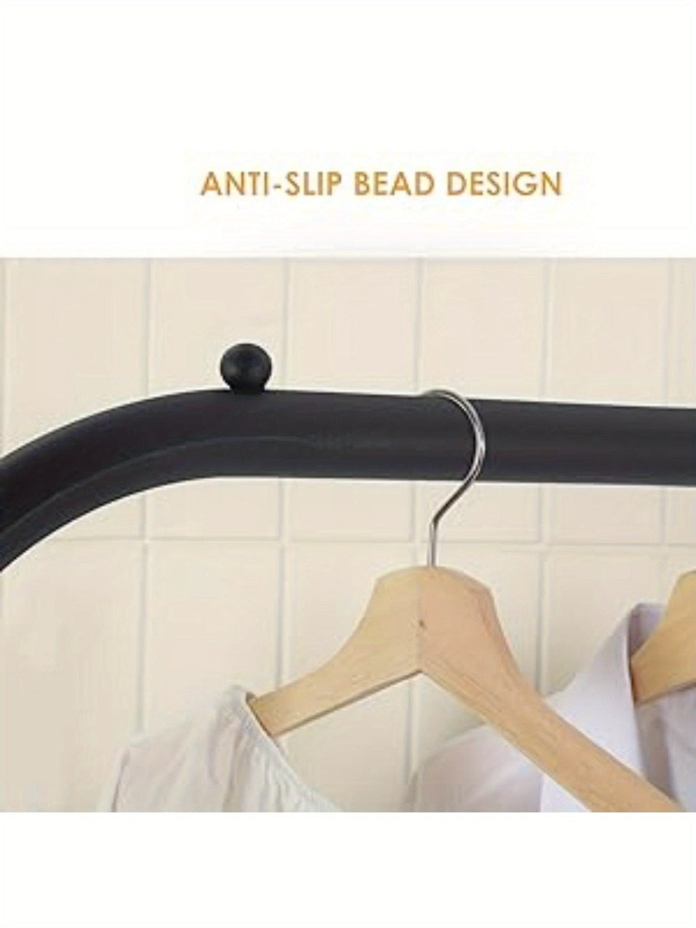 Barra para ropa multifuncional para dormitorio, barra metálica para colgar ropa resistente, perchero, estante para guardar ropa y zapatos