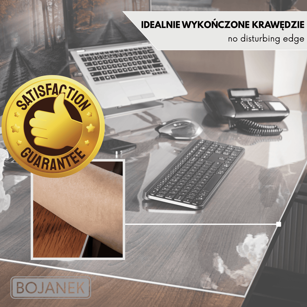 Mantel Protector con PVC de 2mm - Ancho 90cm - Mantel de Vidrio Suave Transparente Resistente a Arañazos y Agua, Protector de Mesa Fácil de Limpiar, Papel de Mesa Duradero para Cocina, Comedor, Restaurante, Oficina y Hogar - 90X90cm, 90X100cm, 90X110cm, 9