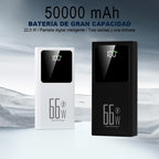 Power bank para carga durante viajes y uso diario | 50000 mAh y 22.5 W