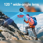Cámara Inalámbrica HD 1080P Portátil con Control Remoto a Través de la App Móvil, Grabación de Audio y Video, Fácil de Usar, Expandible con Tarjeta TF, Grabación en Bucle, Ideal para Seguridad en el Hogar, Deportes, Investigaciones, Registros de Aprendiza