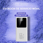 Power bank para carga durante viajes y uso diario | 50000 mAh y 22.5 W