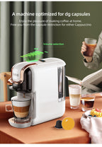 Cafeteras de cápsulas | Cafetera HiBREW 5 en 1 para cápsulas múltiples, café caliente/frío, DG Cappuccino Nes, para cápsulas pequeñas ESE Pod y