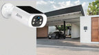 Cámaras de Seguridad Solar ANRAN para Exteriores, Ideales para la Seguridad del Jardín, Módulo Solar Integrado para Alimentación, Inalámbricas y Estables, Detección PIR de Humanos para Protección Contra Visitantes No Deseados, Interacción de Audio Bidirec