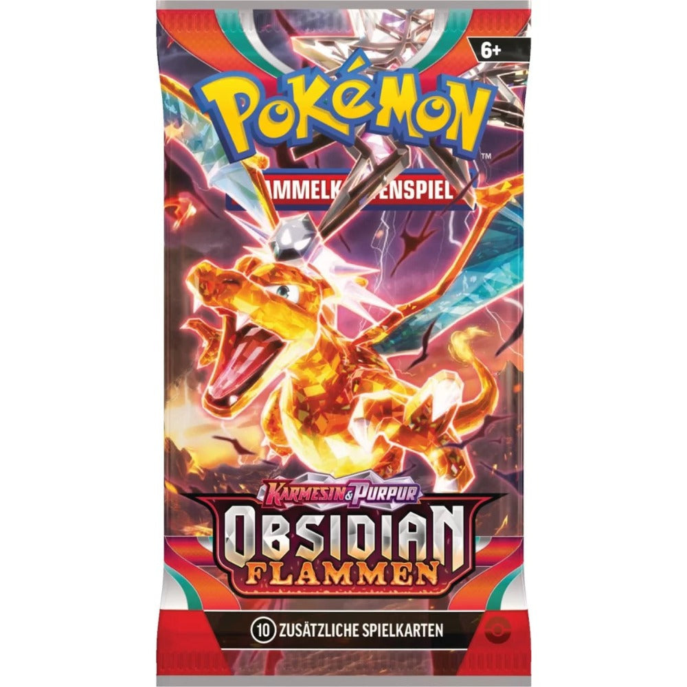 1 x Paquete de Refuerzo Pokémon Llamas de Obsidiana - Inglés