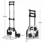 Carretilla de Mano para Transportar Materiales - Plegable y Fcil Transporte 100x40 cm - Plegada: 63x39cm - Sube Escaleras Fcil Carretilla de Mano Porttil Plegable Carro Ligero Aluminio Alloy Equipaje Hogar Almacén Jardn Oficina Coche (CA001 2599 )