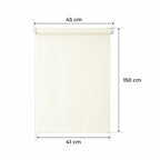 Persiana Enrollable para Ventana • CREMA • 32 tamaños • BOJANEK MINI PERSIANA ENROLLABLE • soportes ajustables • instalación sin taladro • persiana con mecanismo de cadena • cubierta protectora solar • ideal para salas, dormitorios, cocinas, oficinas • pe
