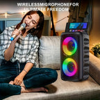 Altavoz Bluetooth para música en casa y al aire libre | 2400mAh