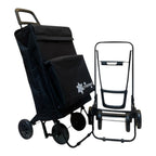 Carrito de Compra Plegable con Bolsa Térmica \Impermeable y 4 Ruedas,Ligero, 94x44x38cm,40 litros,Resistente y Reutilizable,Carro de Compra Plegable, 4 Ruedas de Alta Resistencia,Carro Compra. (COMPRA-002)
