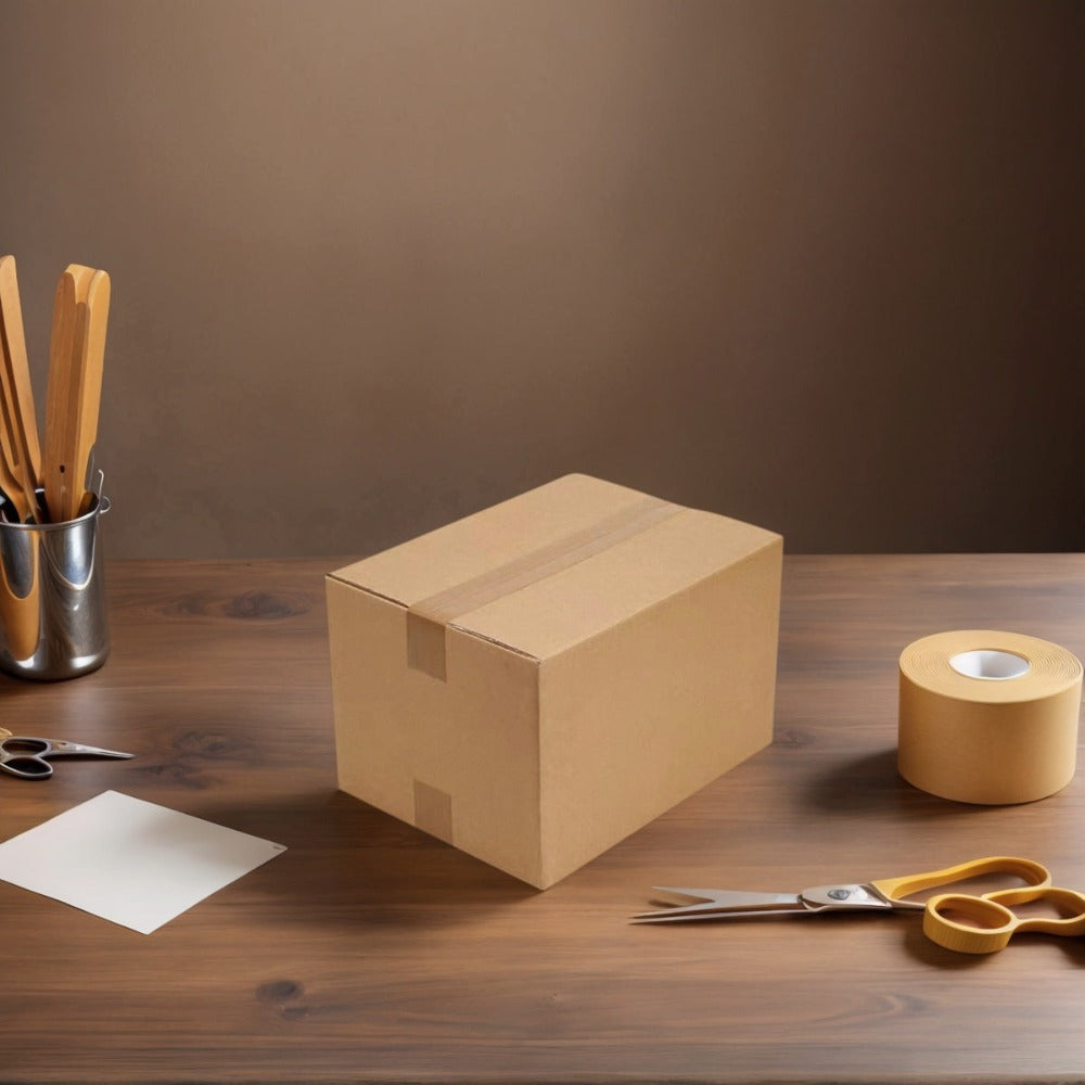 Caja de cartón marrón ondulado (Pack de 12-20 unidades) – 5 tamaños disponibles – Embalaje resistente para envíos y mudanzas – Fabricado en España