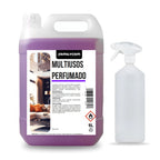 Limpiador Multiusos Profesional con Pulverizador - 5L - Perfumado y Concentrado - Limpieza de Cristales, Cocina, Baño y todo tipo de Superficies