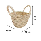 Pack 4 Mini Capazitos Cestas de Niña de Flores Perfecto Para Bodas y Comuniones Medidas 18 cm de Ancho x 20 cm de Alto x 10 cm Base