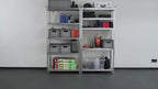 Set de 1/2pzas Estanterías Metálicas de 180x90x40cm. Sistema Sin Tornillos, 5 Baldas Ajustables (175KG/Nivel). Ideal para Sótano/Almacén.