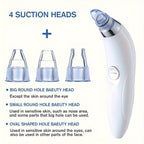 Medidor de belleza GENAI para limpieza de puntos negros - Limpiador portátil de poros faciales con 4 sondas, limpieza suave y segura para hombres y mujeres, funciona con pilas (pilas no incluidas)