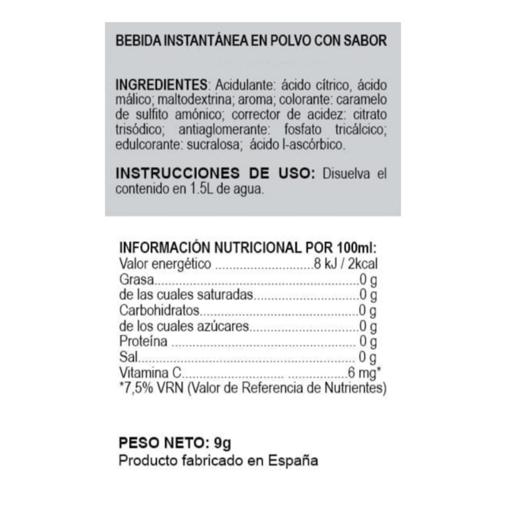 BEBIDAS MIX de ELEVEN FIT, 20 Sobres de Sabores Variados SIN AZÚCAR, Bebidas Instantáneas, 9g x 20 Sobres
