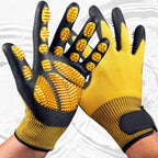 Guantes para baño y aseo de mascotas - Guantes para deshacer pelaje aptos para mascotas con pelo largo y corto, eficaces para eliminar el pelo de gatos, perros y caballos (Amarillo)