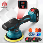 Pulidora de 21V, Disco de Lijado de 150mm para Detallado Automotriz con Funciones de Pulido y Encerado, 2500-7000 RPM, Herramienta Eléctrica para Autos y Muebles, Limpieza de Paredes y Baños, Compatible con Batería Yofidra