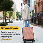 Maleta De Cabina Exclusiva Para Vuelos Europeos, Ideal Para Vacaciones De Verano Y Viajes A La Playa. Dimensiones Precisas De 55×40×20 Cm, Diseño Rígido Resistente Con 4 Ruedas Giratorias 360°, Tirador Telescópico Suave Y Cerradura De Seguridad. Ligera Y