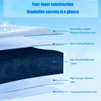 Rollo de espuma autoadhesiva de aislamiento acústico y térmico de 10m/32.8ft, espuma de celda cerrada, tapete insonorizante, espuma insonorizante para pisos, insonorización de autocaravanas, insonorización de furgonetas, insonorización de campers, insonor