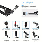 Brazo de Micrófono - Compatible con Brazo de Micrófono QuadCast S Rode AM8 Razer Seiren Mini/V3 Mini Soporte de Brazo Universal Compatible con Soportes de Micrófono de 3/8 y 5/8