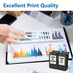 Paquete de tinta de alta rendimiento 545XL 546XL para impresoras Canon Pixma TR4551 TS3355 MG2550 TS3150 MG3050 TR4550 TS3350 MG2950 TS3100, 2 unidades