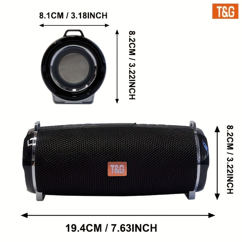 Altavoz Bluetooth | Altavoz Inalámbrico Portátil de Alta Potencia TG192, Caja de Música con Correa, Con Luz LED Intermitente, Se Puede Conectar a