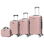 Conjunto de Maletas de Viaje Elegantes: Carcasa Ligera de ABS, Cerradura Numérica, 4 Ruedas Giratorias 360, Asa Telescpica de Aluminio Aleado Juego de Maletas Set Trolley Maleta Cabina ( 6999 8001 8002 )