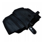 Paraguas XXL Plegable Automático Resistente al Viento Negro. Paraguas Abre y Cierra con un Botón. Estructura Sólida de Acero de 8 Varillas con Fibra de Carbono. Diámetro 96 Cm XXL. Material de Secado Rápido con Recubrimiento UV. Longitud Compacta 26 Cm -