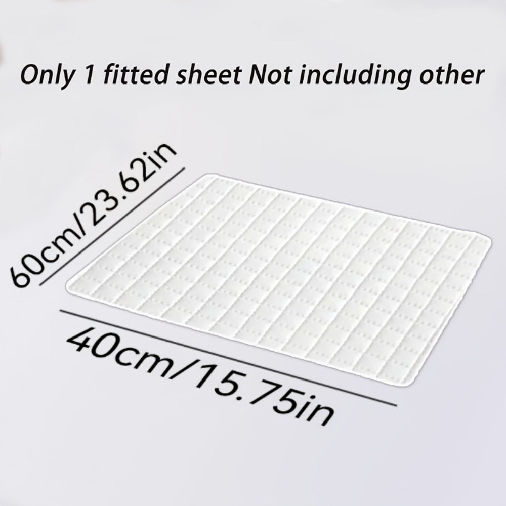 1 pieza Protector de colchón impermeable de alta calidad, sábana bajera ajustada, fabricada con tecnología de gofrado Soundwave, cubrecama suave y cómodo, lavable a máquina, apto para dormitorios, hoteles, residencias estudiantiles, fundas de almohada y r