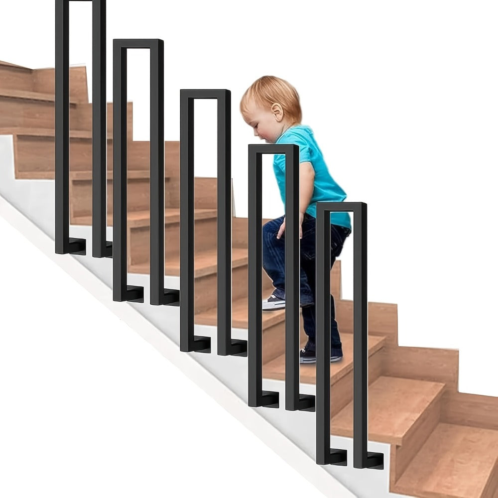 Barandilla metálica para escalera 110cm | Interior exterior balcón y pasillo