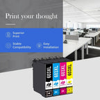 Cartuchos de Tinta Compatibles para Epson 603XL - Tanques de Tinta de Alto Rendimiento XL de Repuesto, Adecuados para Impresoras Epson Expression Home XP-2100/XP-2105/XP-3100/XP-3105/XP-4100/XP-4155 y Workforce WF-2810/WF-2830/WF-2835/WF-2850 (Marca Compa