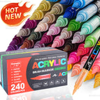 Rotuladores artísticos de colores de madera | Dibujo caligrafía tarjetas y manualidades